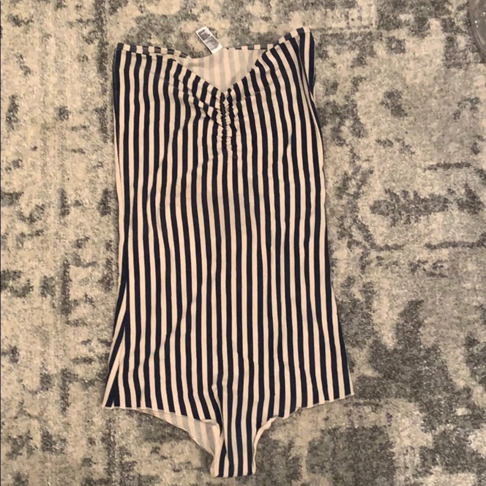 American Apparel striped bodysuit